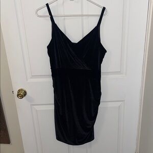 Elegant Black Velvet Dress